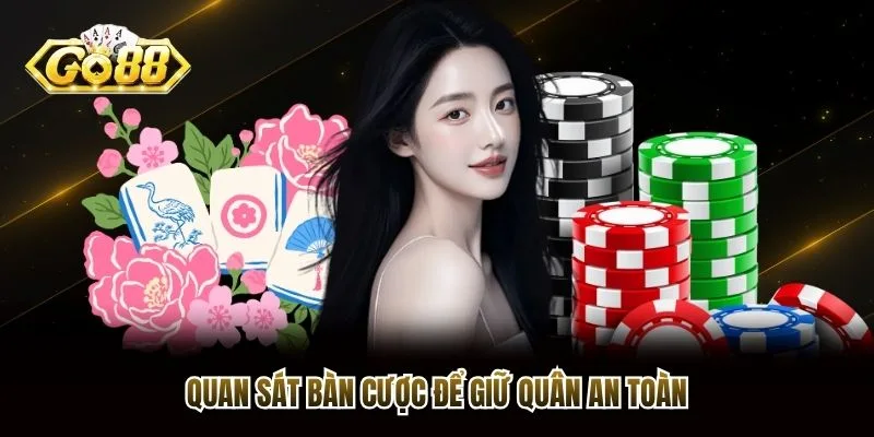 Quan sát bàn cược để giữ quân an toàn